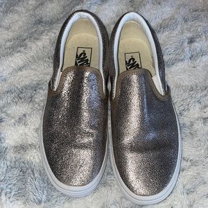 Metallic bronze Vans